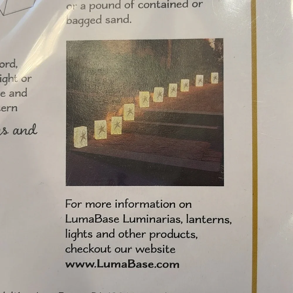 LumaBase Plastic Luminaria Lanterns, 12 Count (Pack of‎ 1), Snowflake